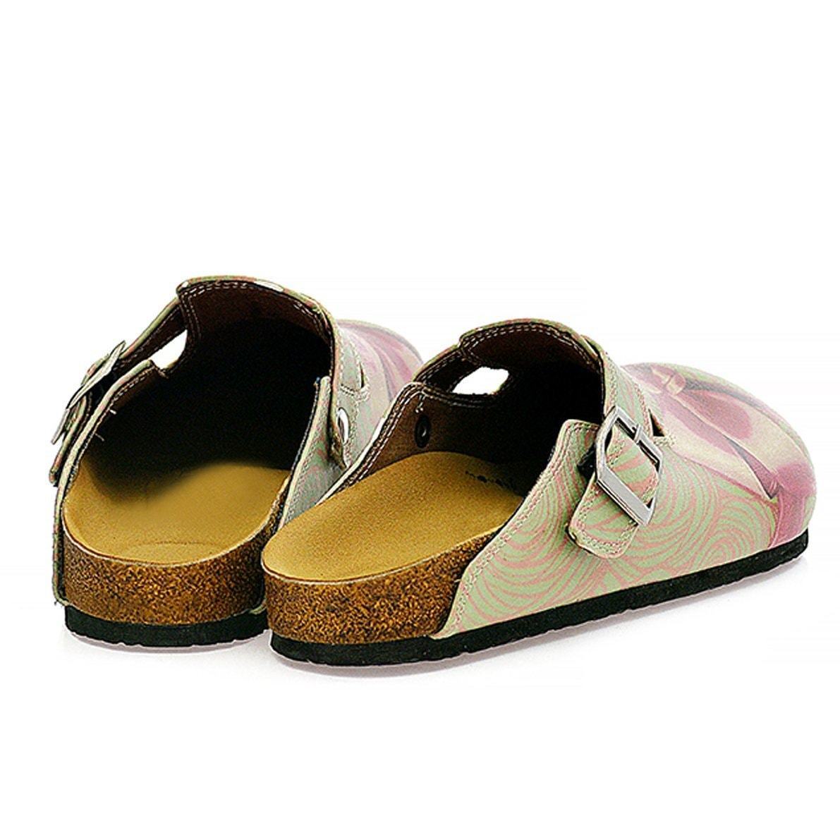 Mint & Pink Bow Clogs CAL321 (737681768544)