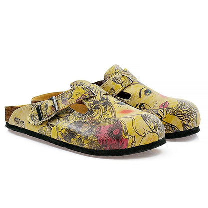 Yellow Portrait Clogs CAL322 (737681735776)