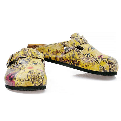 Yellow Portrait Clogs CAL322 (737681735776)