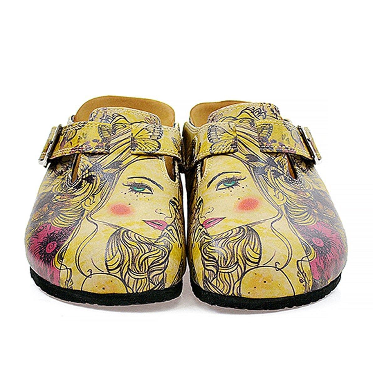 Yellow Portrait Clogs CAL322 (737681735776)