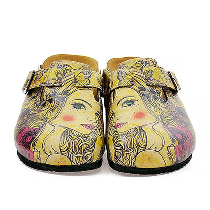 Yellow Portrait Clogs CAL322 (737681735776)