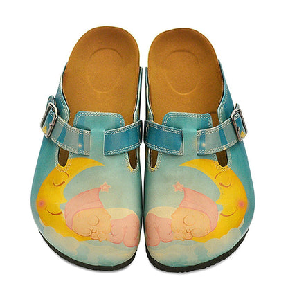 Blue Sleeping Baby Clogs CAL334 (737681703008)