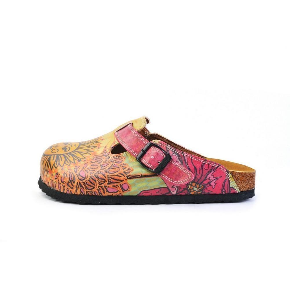 Pink & Yellow Sun Slip-On Mule CAL368 (774935150688)