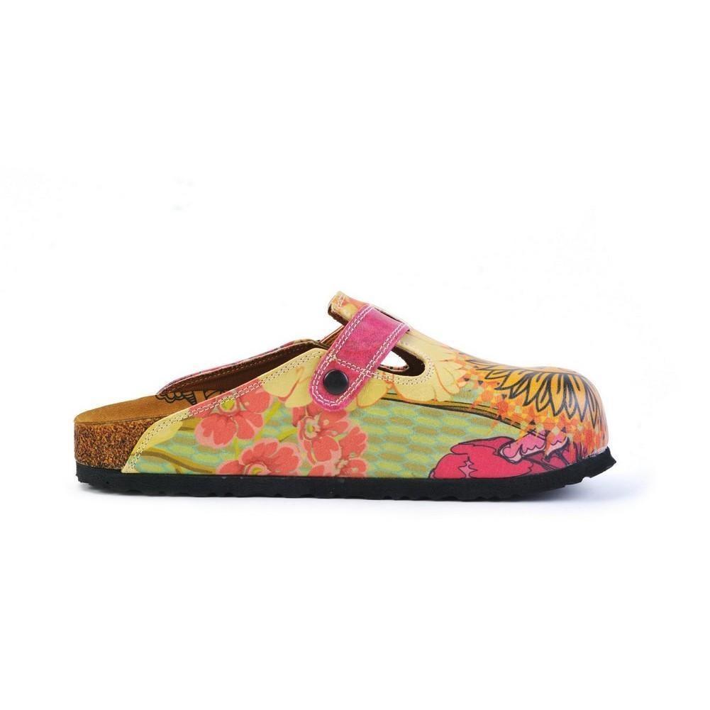 Pink & Yellow Sun Slip-On Mule CAL368 (774935150688)