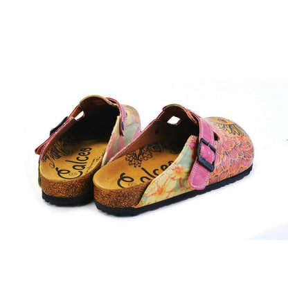 Pink & Yellow Sun Slip-On Mule CAL368 (774935150688)