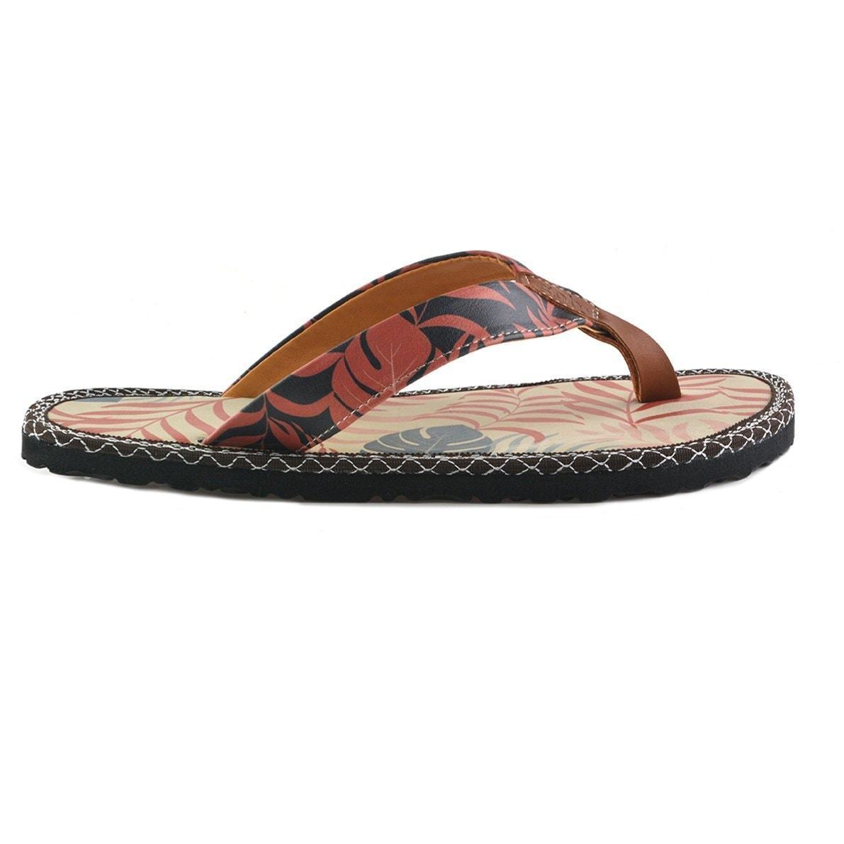 Black & Orange Jungle Flip-Flop CAL411 (737681244256)