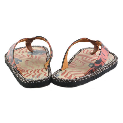 Black & Orange Jungle Flip-Flop CAL411 (737681244256)