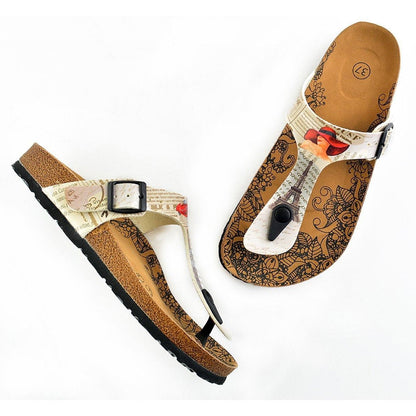 Ivory Travel T-Strap Sandal CAL506 (737680949344)