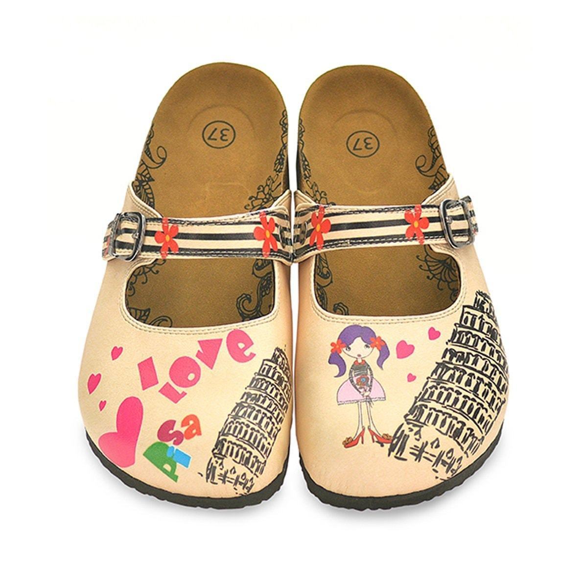 I Love Pisa Clogs CAL803 (737667743840)