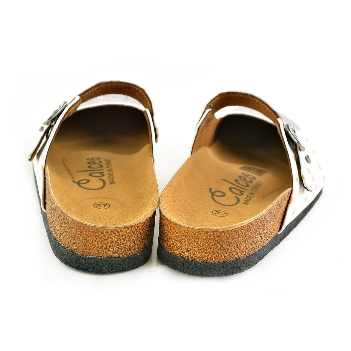 White & Gray Elephant Clogs CAL810 (737679147104)