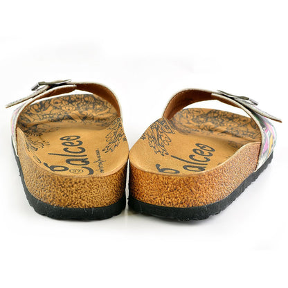 Mint & Pink Geometric Buckle-Accent Sandal CAL903 (737679081568)