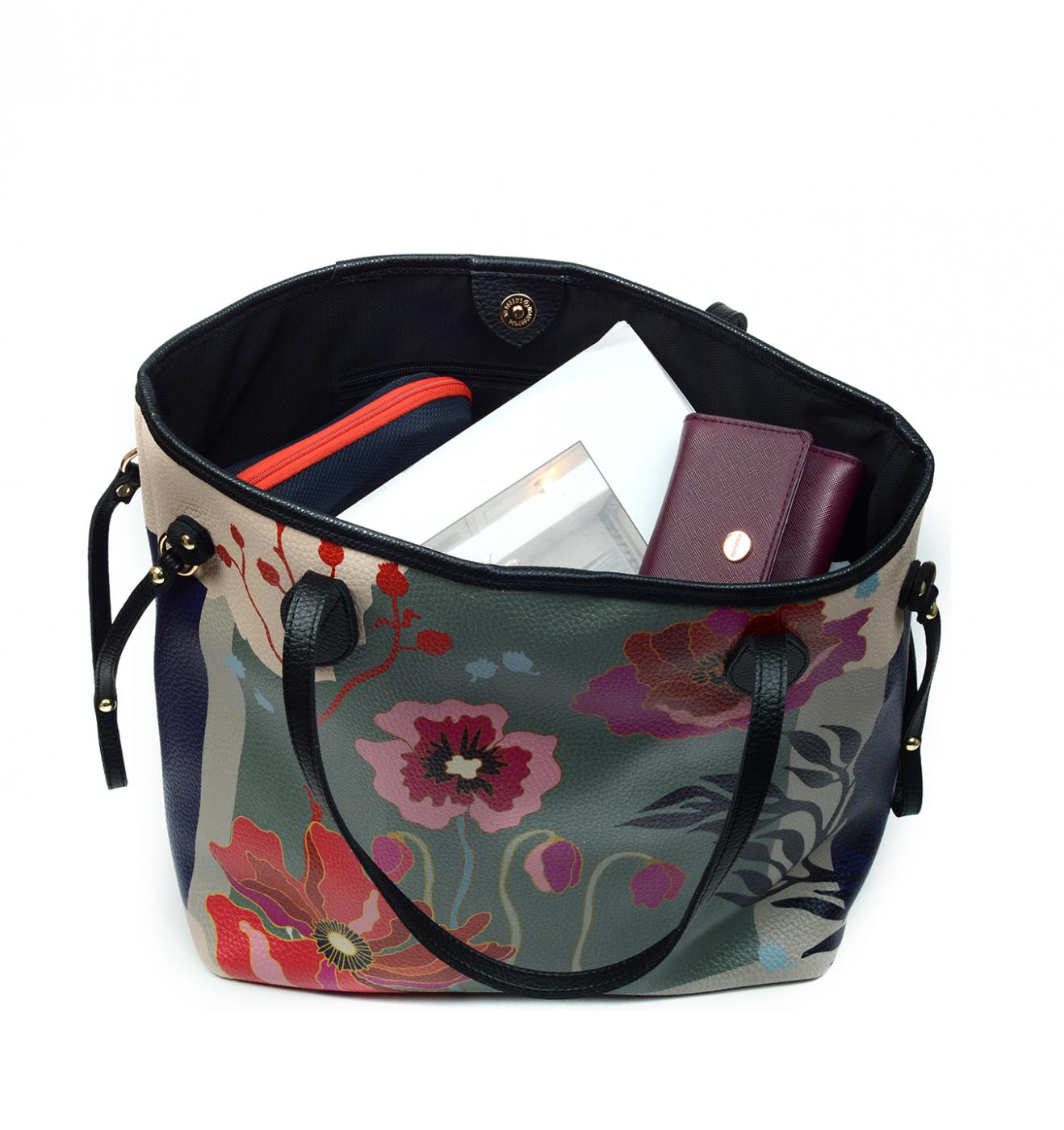 Poppy Flower Hand Bags CAN405