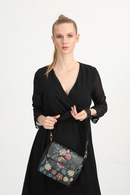 Embroidered Flowers Hand Bags CAN507