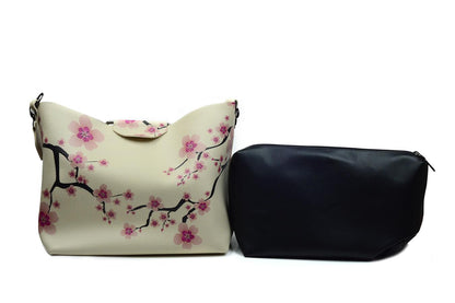 Pink Cherry Flower Hand Bags CAN602