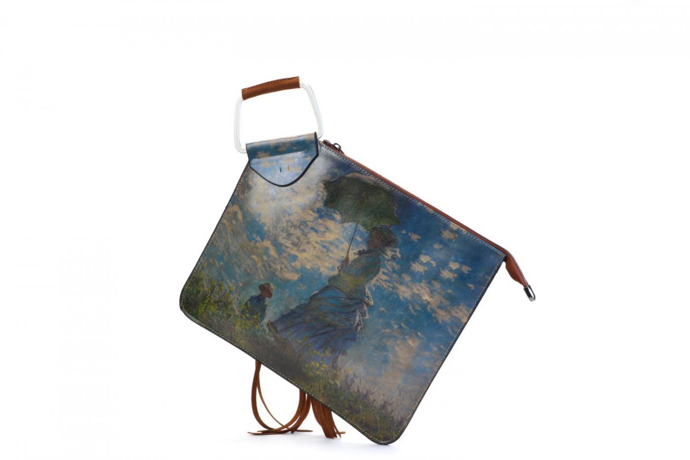 Woman with Umbrella Hand Bags CAN704