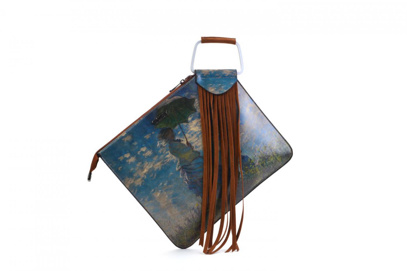 Woman with Umbrella Hand Bags CAN704