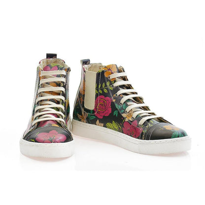 Flowers Short Boots CON101 (1421153894496)