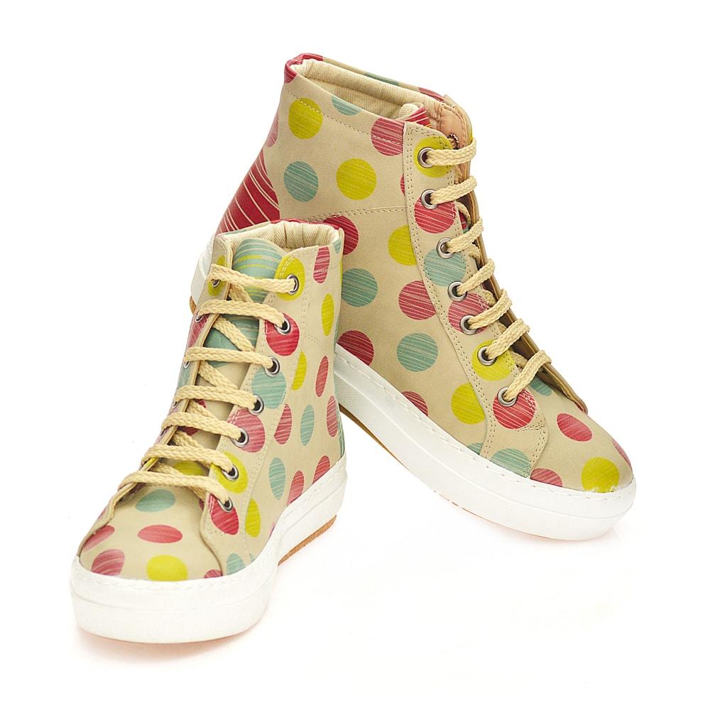 Colored Dots Sneaker Boots CW2014 (1405802905696)