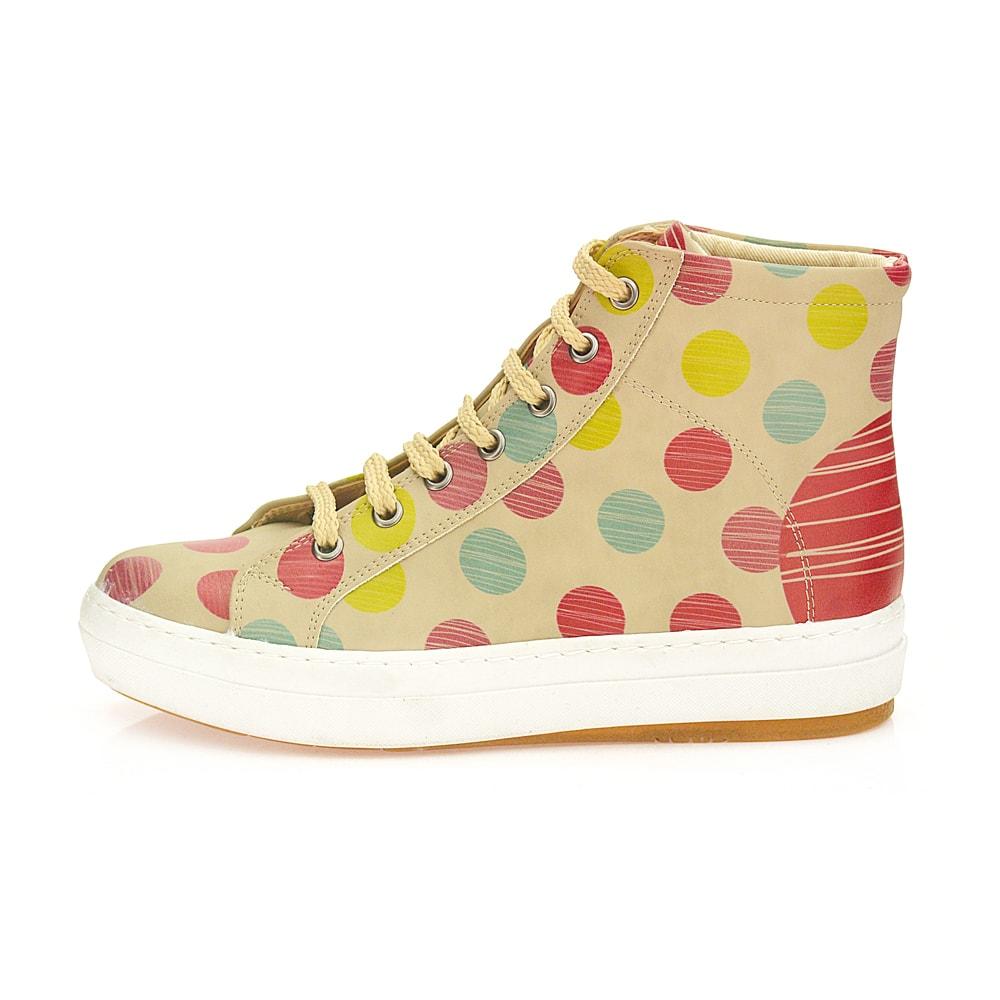 Colored Dots Sneaker Boots CW2014 (1405802905696)