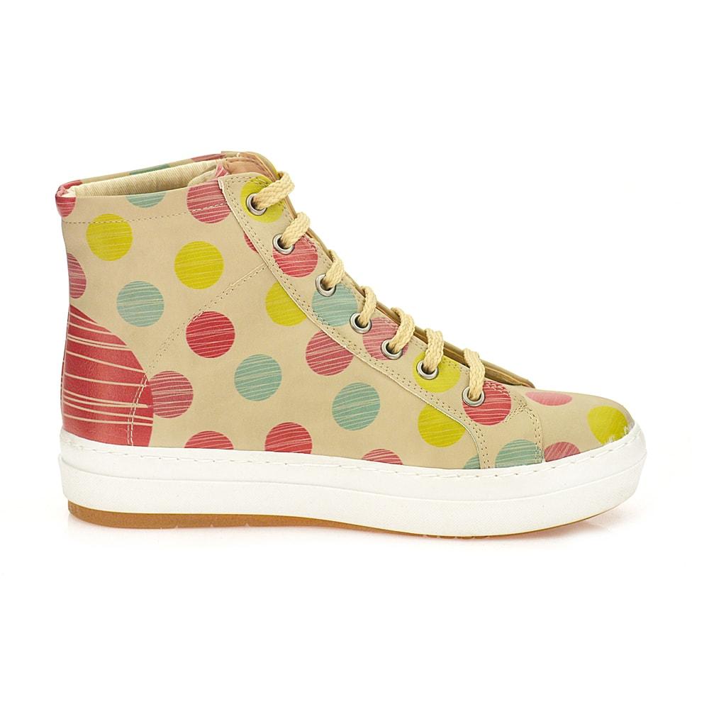Colored Dots Sneaker Boots CW2014 (1405802905696)