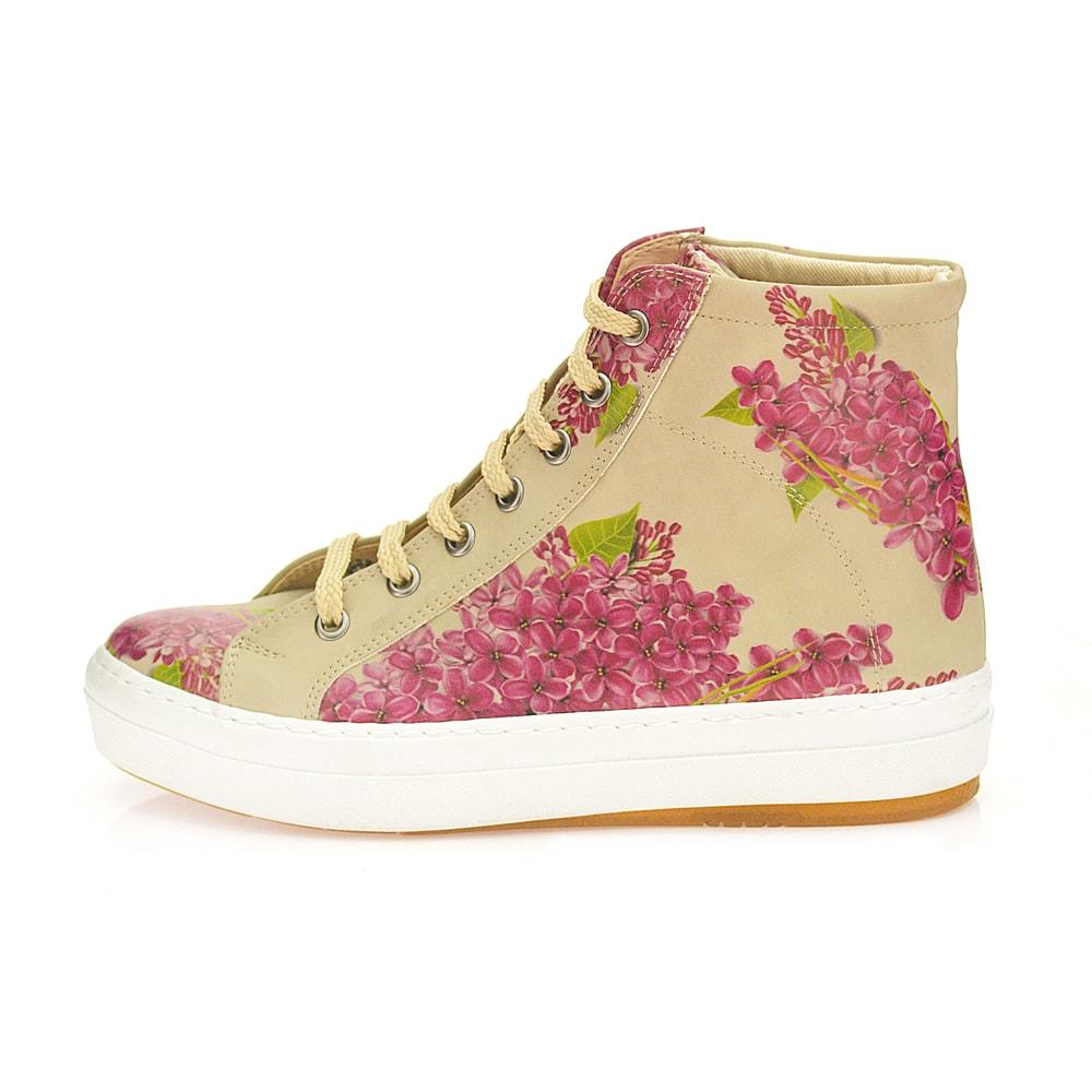 Purple Flowers Sneaker Boots CW2020 (1405803069536)