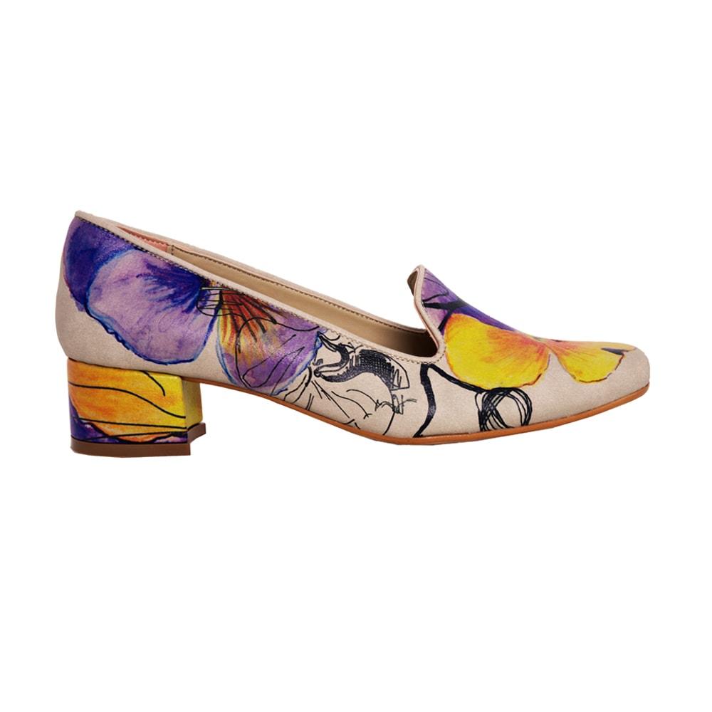 Flowers Career Heel Shoes DB114 (506264813600)