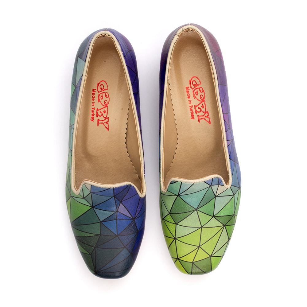 Colored Prismas Career Heel Shoes DB116 (506264846368)