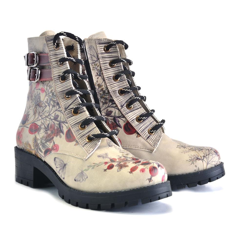 Autumn and Butterflies Short Boots DRY101 (1405803921504)