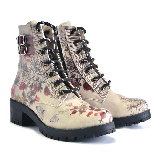 Autumn and Butterflies Short Boots DRY101 (1405803921504)