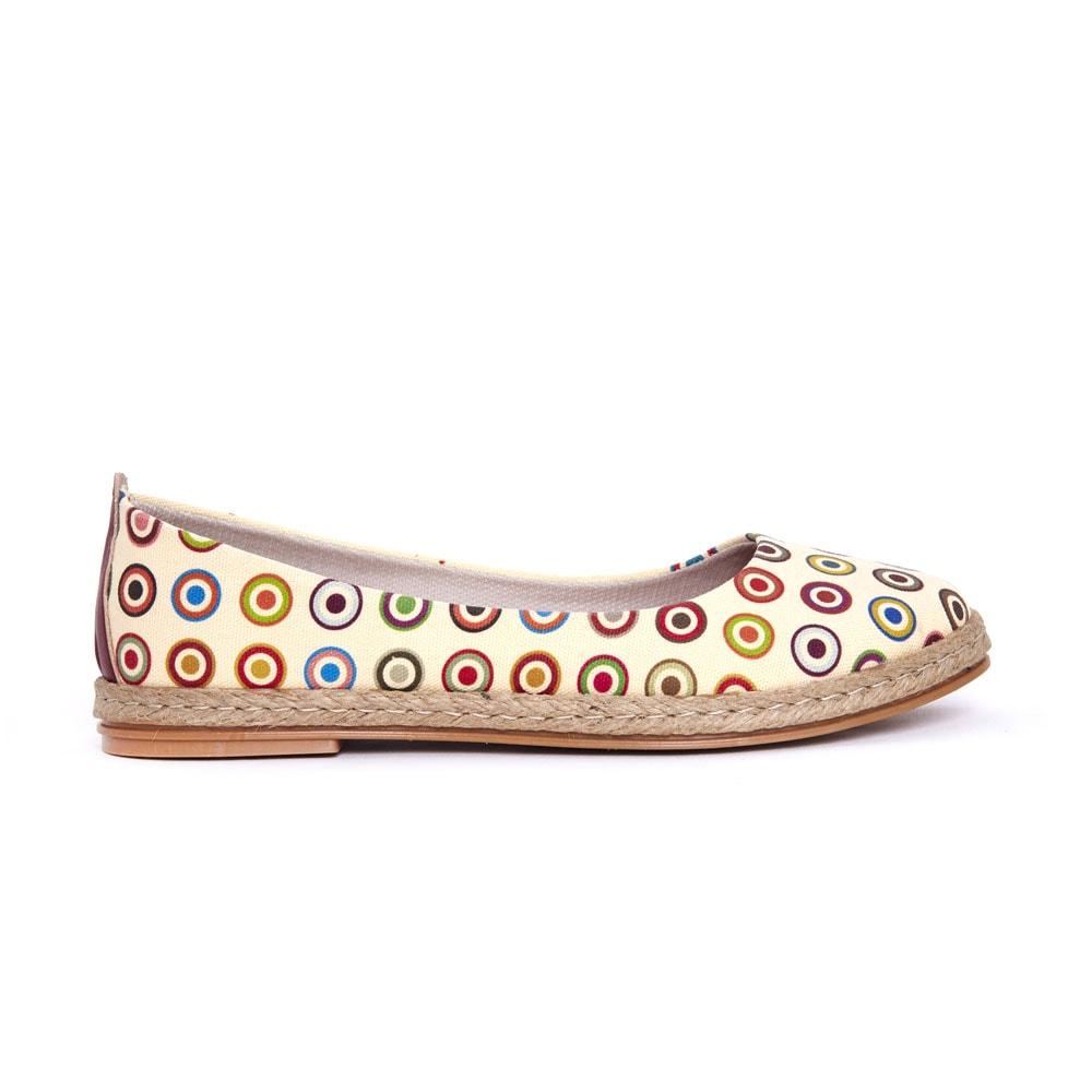 Colored Dots Ballerinas Shoes FBR1179 (1405804511328)