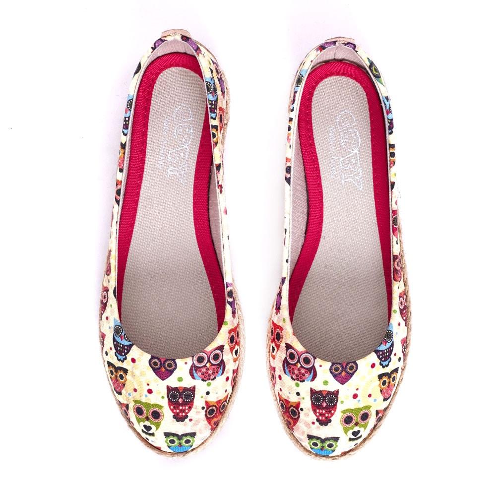 Owls Ballerinas Shoes FBR1181 (1405804544096)
