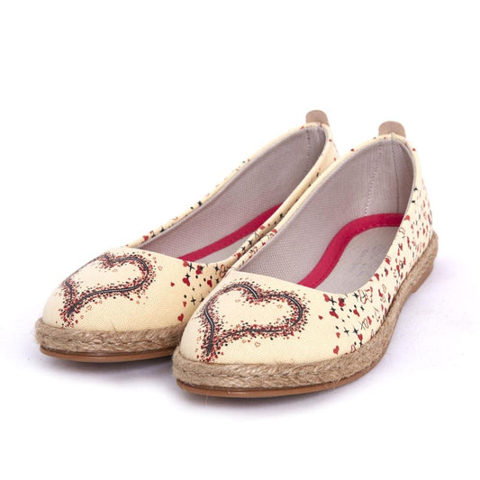 Heart Ballerinas Shoes FBR1186 (1405804740704)