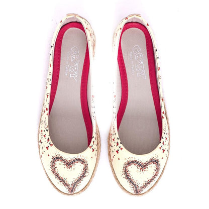 Heart Ballerinas Shoes FBR1186 (1405804740704)