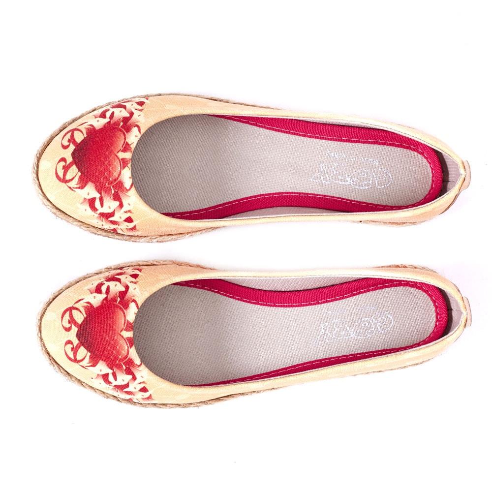 Heart Ballerinas Shoes FBR1191 (1405804937312)
