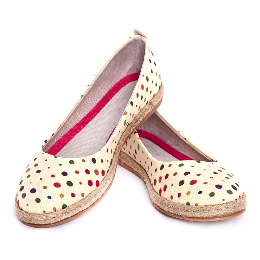 Spotted Ballerinas Shoes FBR1195 (1405805101152)