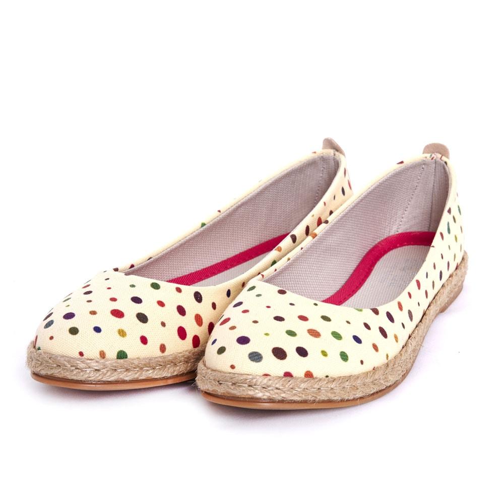 Spotted Ballerinas Shoes FBR1195 (1405805101152)