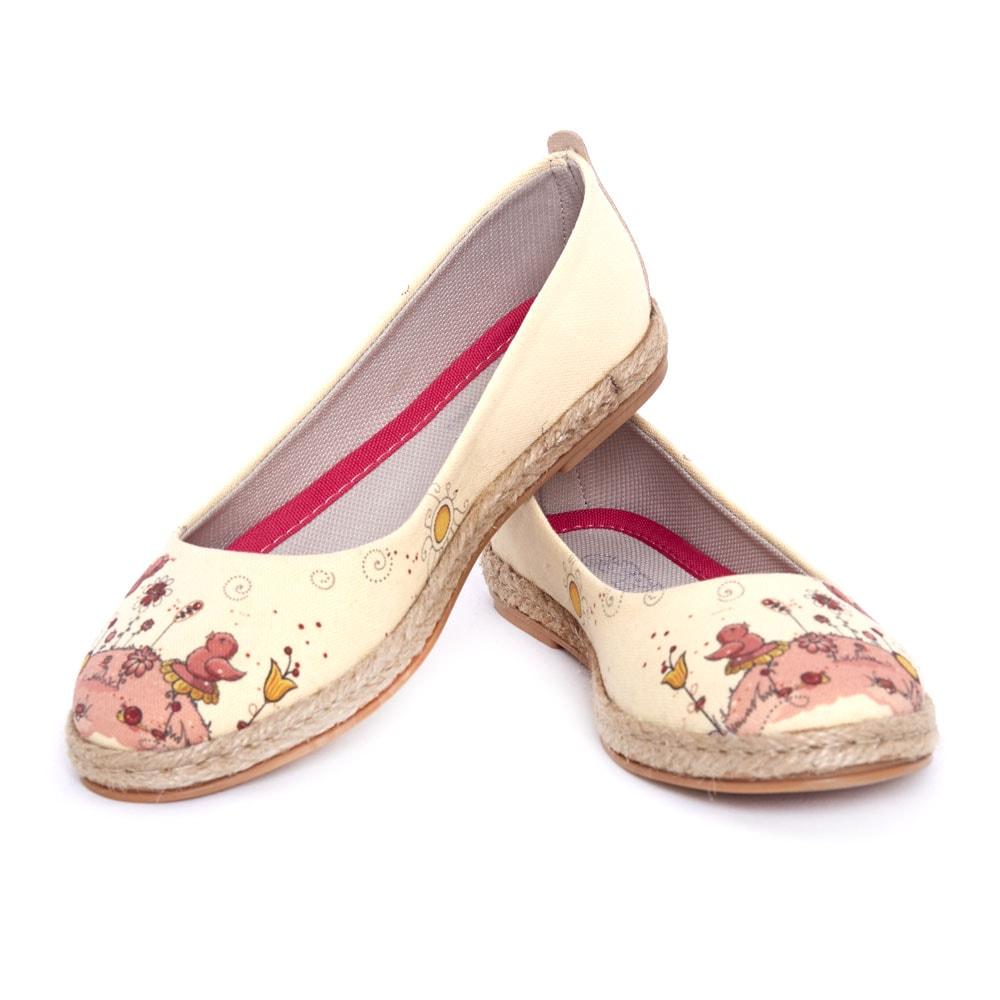 Cute Birds Ballerinas Shoes FBR1196 (506265632800)