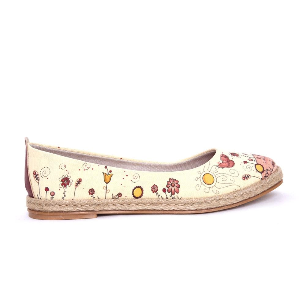 Cute Birds Ballerinas Shoes FBR1196 (506265632800)