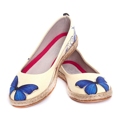 Blue Butterfly Ballerinas Shoes FBR1198 (506265665568)
