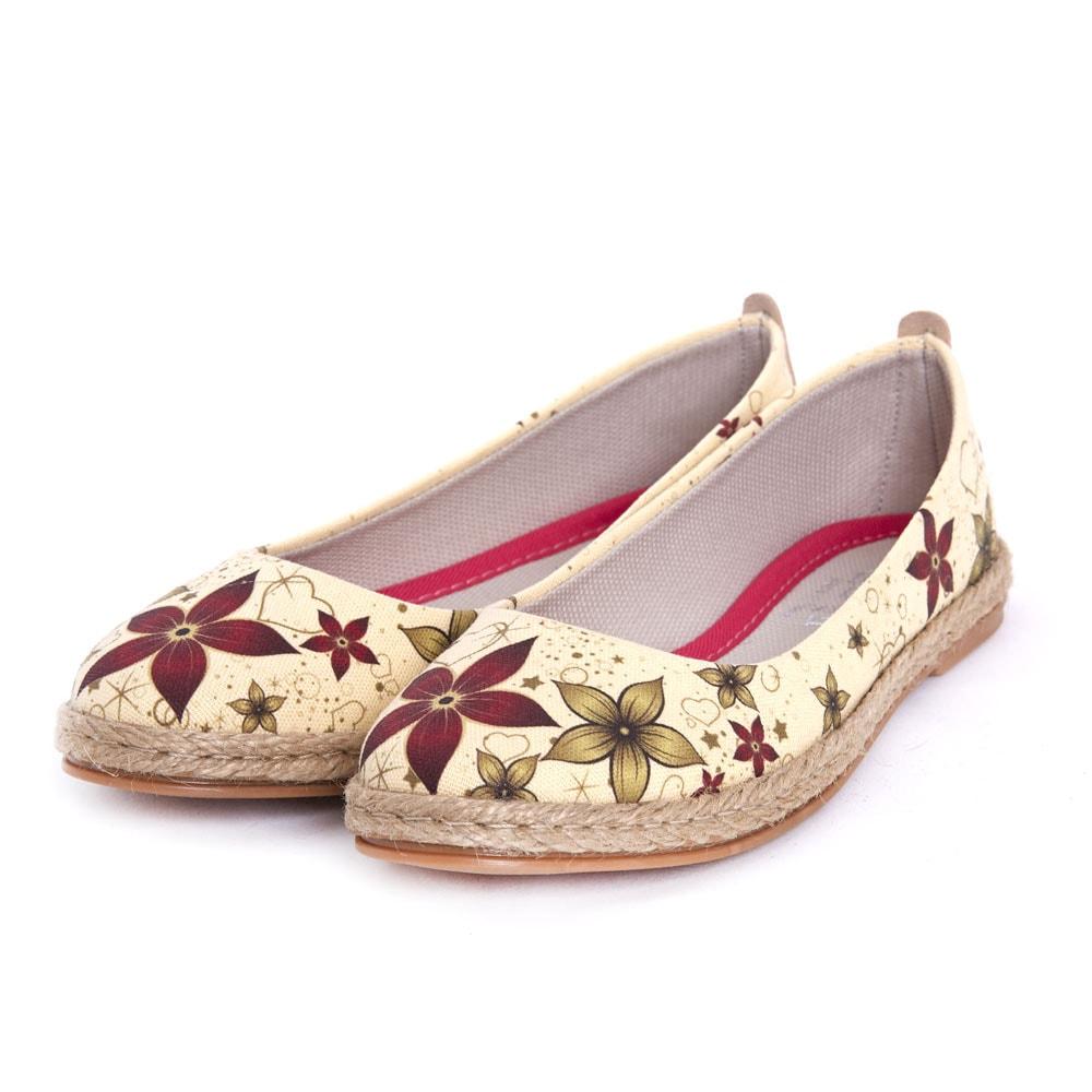 Flowers Ballerinas Shoes FBR1203 (1405805297760)