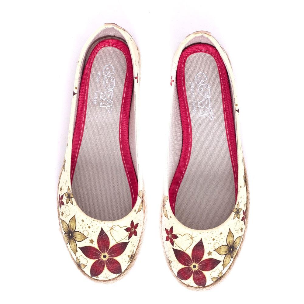 Flowers Ballerinas Shoes FBR1203 (1405805297760)