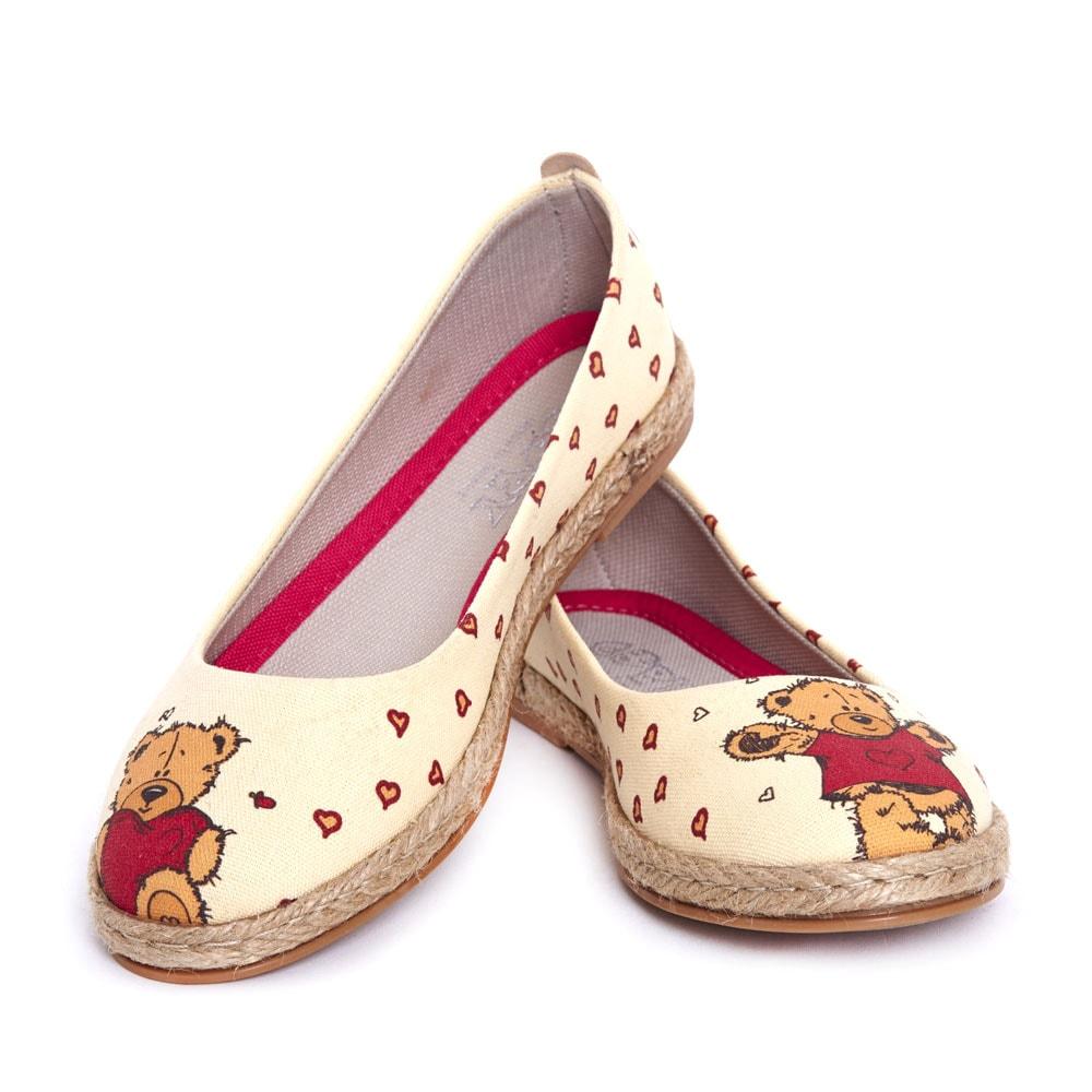 Teddy Bear Ballerinas Shoes FBR1209 (1405805494368)