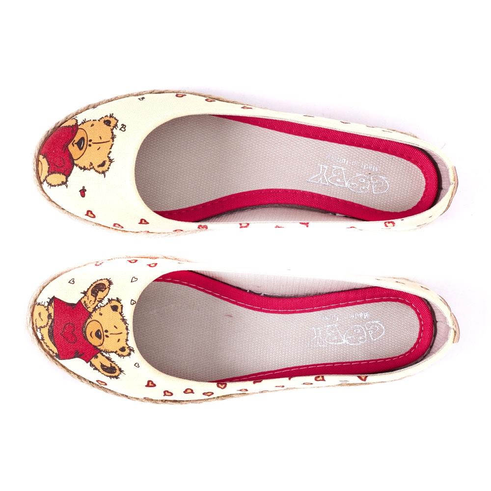 Teddy Bear Ballerinas Shoes FBR1209 (1405805494368)