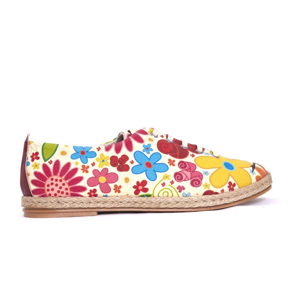 Cute Owl and Flowers Ballerinas Shoes FBR1221 (1405805658208)