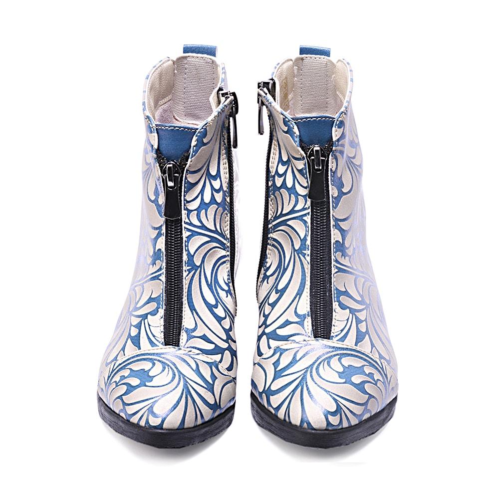 Flower Ankle Boots FER102 (506266026016)