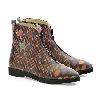 Color Scaly Ankle Boots FER110 (1405806542944)