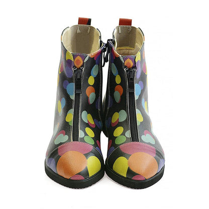 Colored Dots Ankle Boots FER111 (1405806575712)