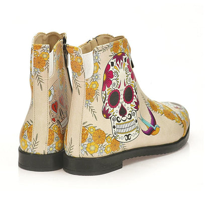 Skull Ankle Boots FER112 (1405806641248)