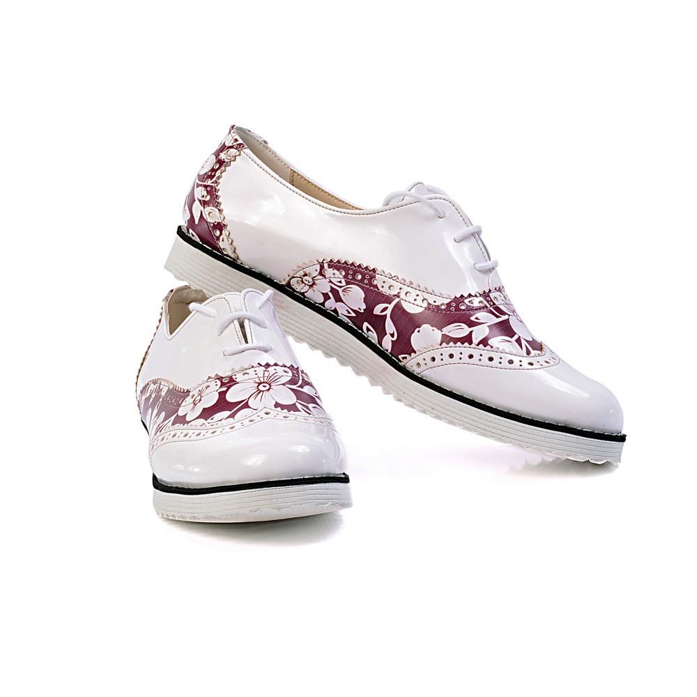 Flowers Oxford Shoes GNG302 (1421166379104)
