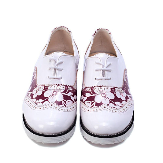 Flowers Oxford Shoes GNG302 (1421166379104)